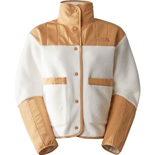 The North Face - pile caldo - w cragmont fleece jacket gardenia white/almond butter per donne - taglia s, m, l - bianco