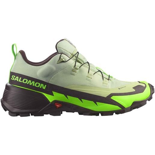 Salomon - scarpe trekking di un giorno - cross hike gtx 2 desert sage/green gecko/chocolate per uomo - taglia 6,5 uk, 7 uk, 9 uk, 11 uk, 11,5 uk - verde