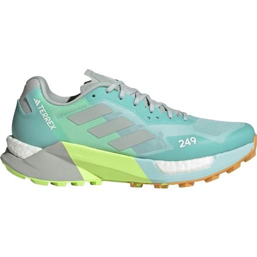 Adidas - scarpe da trail running - agravic ultra w semi flash aqua per donne - taglia 5,5 uk, 6 uk, 6,5 uk, 7 uk - blu