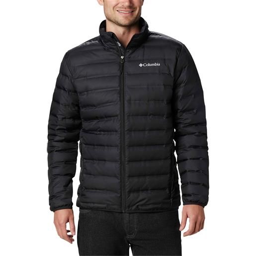 Columbia - piumino naturale - lake 22™ down jacket black per uomo in pelle - taglia s, l, xl - nero