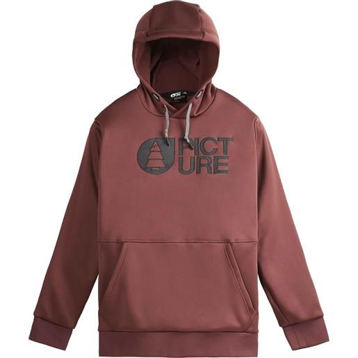 Picture Organic Clothing - felpa con cappuccio - park hoodie andorra per uomo in cotone - taglia xs, l - rosso