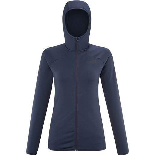 Millet - pile stretch e compatto - seneca hoodie w saphir per donne - taglia xs, s, l - blu navy