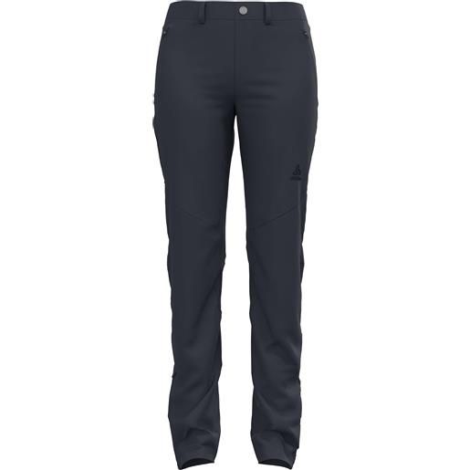 Odlo - pantaloni da trekking - pants regular length ascent warm india ink per donne in pelle - taglia 34 fr, 36 fr, 38 fr - grigio