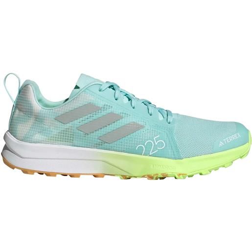 Adidas - scarpe da trail running - speed flow semi flash aqua per uomo - taglia 9,5 uk, 10 uk - blu