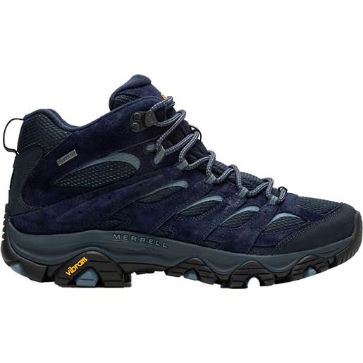 Merrell - scarpe per trekking di un giorno gore-tex - moab 3 mid gtx navy/navy per uomo - taglia 41,41.5,42,43,43.5,44,44.5,45,46 - blu navy