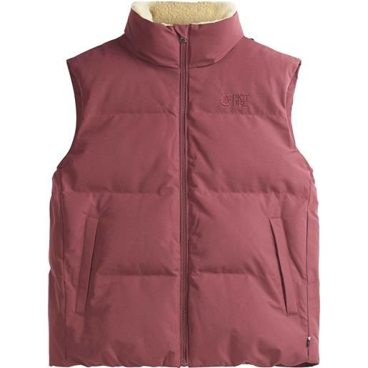 Picture Organic Clothing - piumino smanicato - hylla vest tawny port per donne in nylon - taglia m, l - rosso