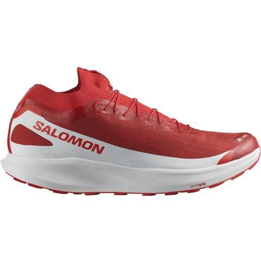 Salomon - scarpe da trail running - s/lab pulsar 2 fiery red/fierry red/white in pelle - taglia 4,5 uk, 5 uk, 5,5 uk, 6 uk, 6,5 uk, 7 uk, 8 uk, 8,5 uk, 9 uk, 9,5 uk, 10 uk, 10,5 uk, 11 uk, 11,5 uk - rosso
