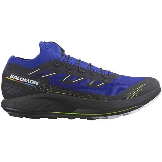 Salomon - scarpe da trail running - pulsar trail pro 2 surf the web/black/safety yellow per uomo - taglia 6,5 uk, 7 uk, 7,5 uk, 8 uk, 8,5 uk, 9 uk, 9,5 uk, 10,5 uk, 11,5 uk - blu