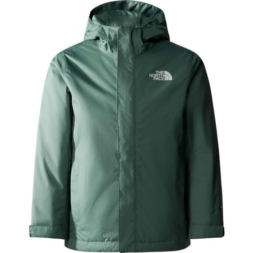 The North Face - giacca da sci antivento - teen snowquest jacket dark sage - taglia bambino s, m, l - verde