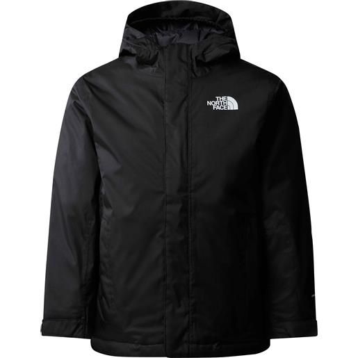 The North Face - giacca da sci antivento - teen snowquest jacket tnf black - taglia bambino xs, s, m - nero