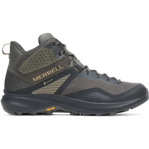 Merrell - scarpe per trekking di un giorno - mqm 3 mid gtx/olive per uomo - taglia 43.5,44.5 - verde