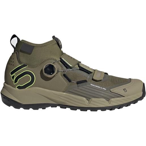 Five Ten - scarpe da mtb - trailcross pro clip-in focoli per uomo - taglia 7,5 uk, 8 uk, 8,5 uk - kaki