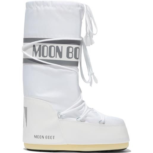 Moonboot - doposci - moon boot nylon blanche/argent per donne - taglia 27-30,31-34,35-38,39-41,42-44,23-26 - bianco