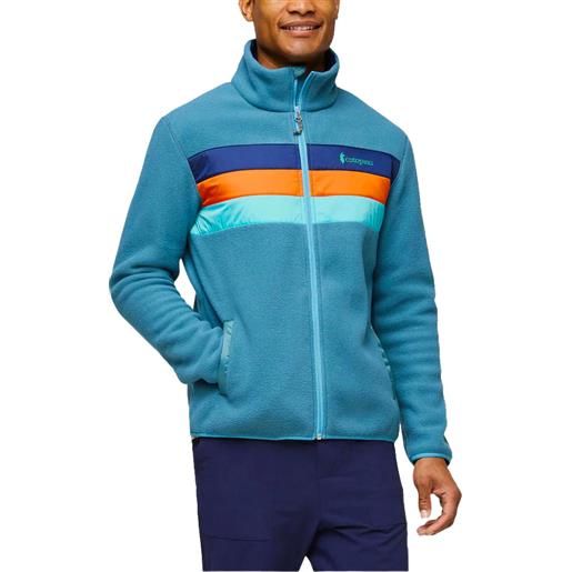 Cotopaxi - felpa di pile - teca fleece full-zip jacket headwinds per uomo in pelle - taglia m, l, xl - blu