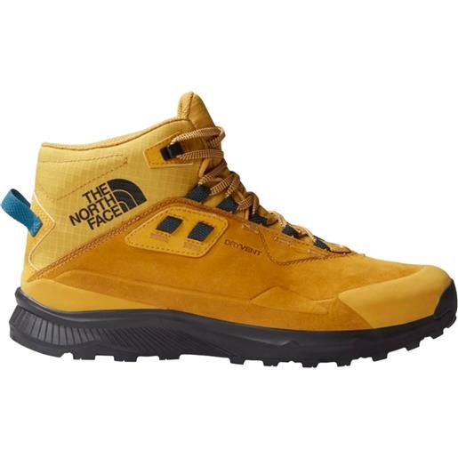 The North Face - scarpe da trekking - m cragstone leather mid wp arrowwood yellow/black per uomo in pelle - taglia 9 us, 10,5 us - giallo