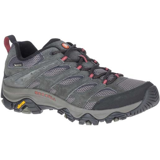 Merrell - scarpe da trekking - moab 3 gtx beluga per uomo in materiale riciclato - taglia 41,41.5,43,43.5,44.5 - grigio