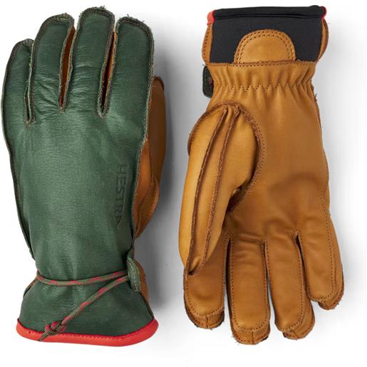 Hestra - guanti da sci in pelle - glove wakayama new forest / cork in pelle - taglia 8,9,10 - verde