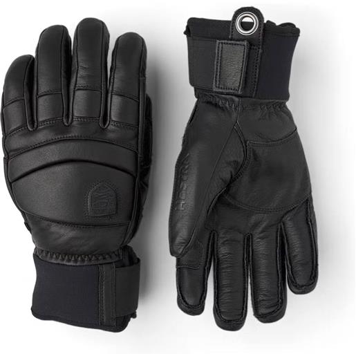 Hestra - guanti da sci - glove army leather fall line new black / black in pelle - taglia 7,8,9,10,11 - nero