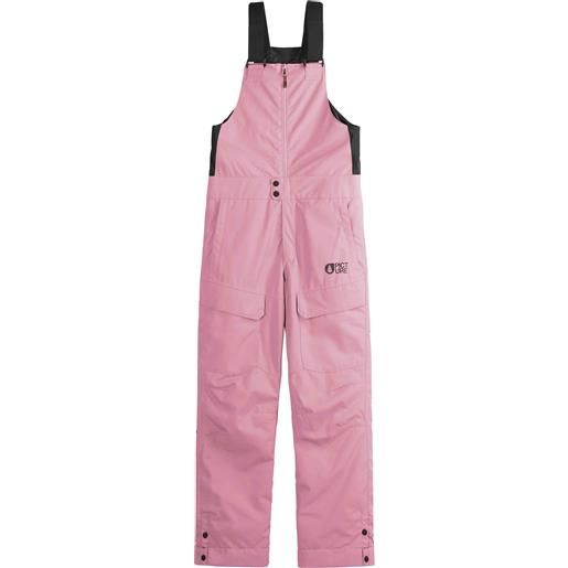 Picture Organic Clothing - tuta da sci - ninge bib pants cashmere rose in pelle - taglia bambino 12a, 14a - rosa