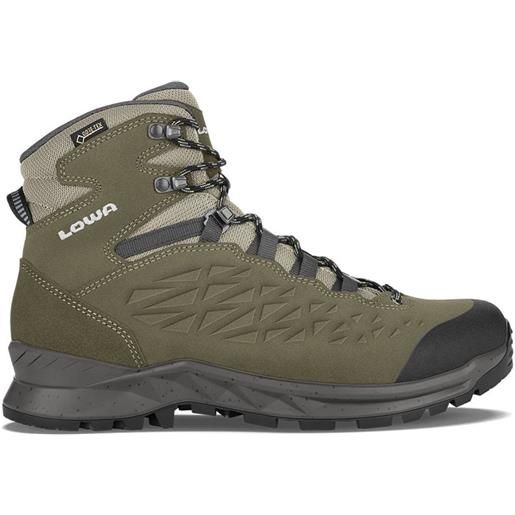 Lowa - scarpe da trekking e da escursionismo - explorer gtx mid oliva/grigio per uomo in pelle - taglia 8 uk - kaki