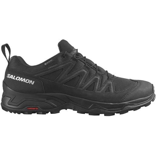 Salomon - scarpe da trekking - x ward leather gtx black/black/black per uomo - taglia 6,5 uk, 7 uk, 7,5 uk, 8 uk, 8,5 uk, 9,5 uk, 10 uk, 11 uk - nero