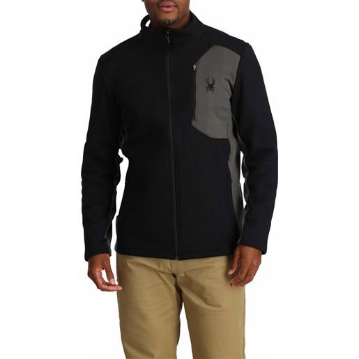 Spyder - giacca di pile - bandit jacket black per uomo - taglia s, m, l, xl - nero