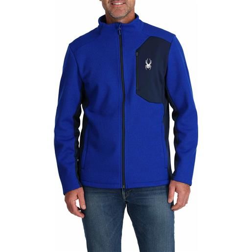 Spyder - giacca di pile - bandit jacket electric blue per uomo - taglia s, m, l, xl