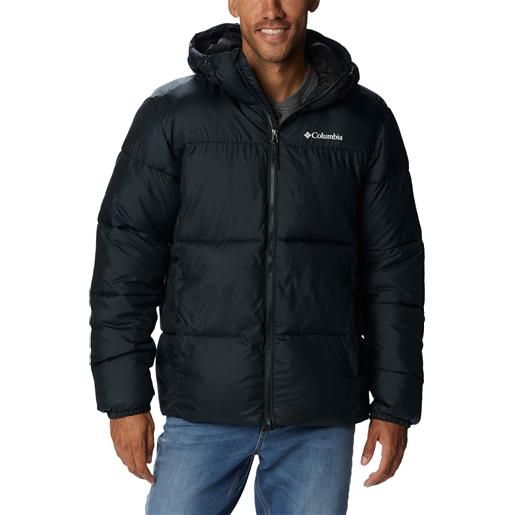 Columbia - piumino isolante con cappuccio - puffect™ hooded jacket m black per uomo - taglia s, l, xl - nero