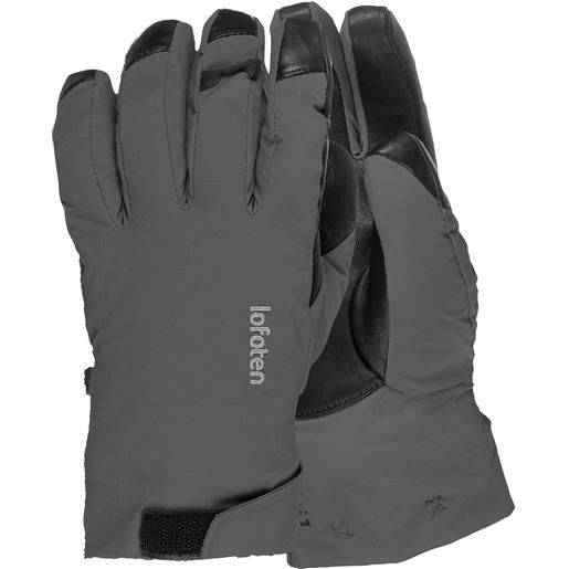 Norrona - guanti da sci in primaloft® - lofoten dri1 primaloft170 short gloves phantom in pelle - taglia s, m, l, xl - grigio
