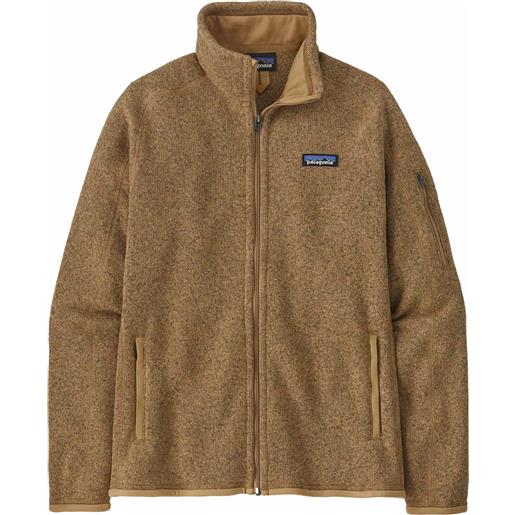 Patagonia - giacca di pile calda e leggera - w's better sweater jkt grayling brown per donne in poliestere riciclato - taglia xs, s, m - marrone