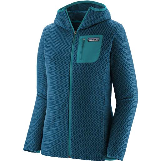 Patagonia - giacca tecnica di pile con cappuccio - w's r1 air full-zip hoody lagom blue per donne - taglia xs, s, m, l, xl - blu navy