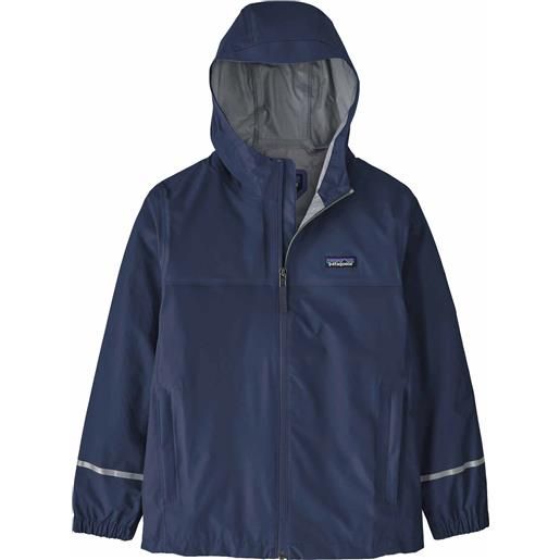 Patagonia - giacca impermeabile - k's torrentshell 3l rain jkt new navy in nylon - taglia bambino xs, s, m, l, xl - blu navy