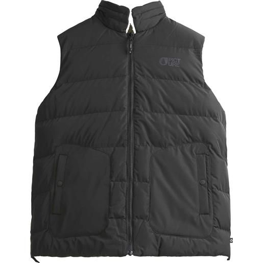 Picture Organic Clothing - piumino smanicato - russello vest black per uomo in poliestere riciclato - taglia xs, s, m, xl, xxl - nero