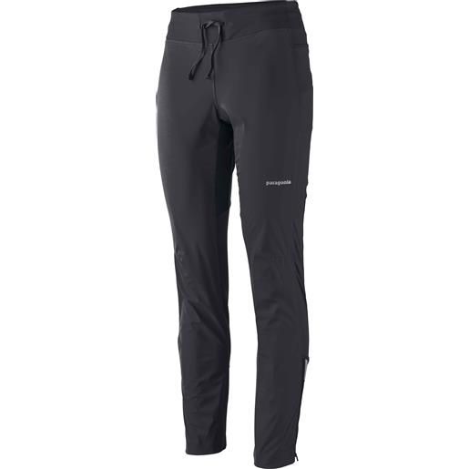 Patagonia - pantaloni leggeri da trail/running - w's wind shield pants black per donne in pelle - taglia s, m, l - nero