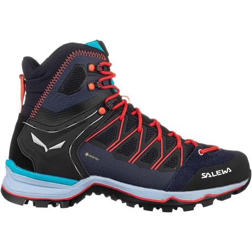 Salewa - scarpe da trekking & escursionismo - ws mtn trainer lite mid gtx premium navy/blue fog per donne - taglia 4 uk, 4,5 uk, 5,5 uk - blu navy