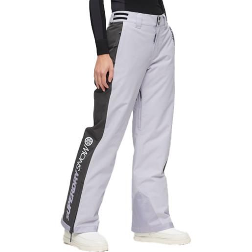 Superdry - pantaloni da sci - core ski trousers purple heather per donne in softshell - taglia xs, s, m - viola