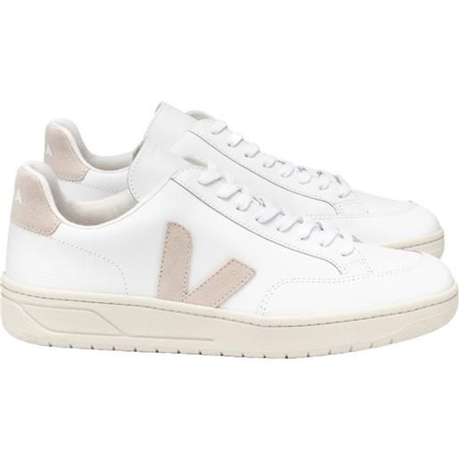 Veja Fair Trade - sneakers in pelle - v12 leather extra white sable per donne in pelle - taglia 36,37,38,39,40,41 - bianco
