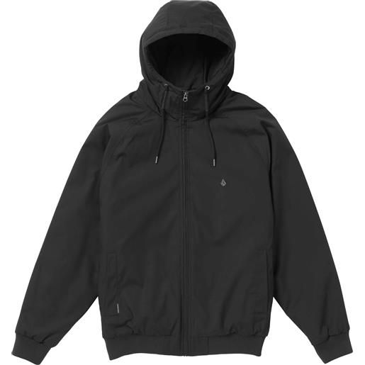 Volcom - giacca con cappuccio - hernan 5k jacket black per uomo in pelle - taglia s - nero