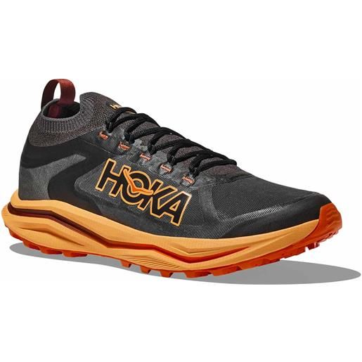 Hoka - scarpe trail - zinal 2 black/sherbet per uomo - taglia 7,5 us, 12,5 us - nero