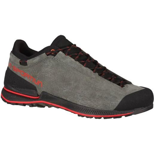 La Sportiva - scarpe da avvicinamento - tx2 evo leather carbon/goji per uomo in pelle - taglia 41.5,42,42.5,43,43.5,44,44.5,45,45.5,46 - grigio