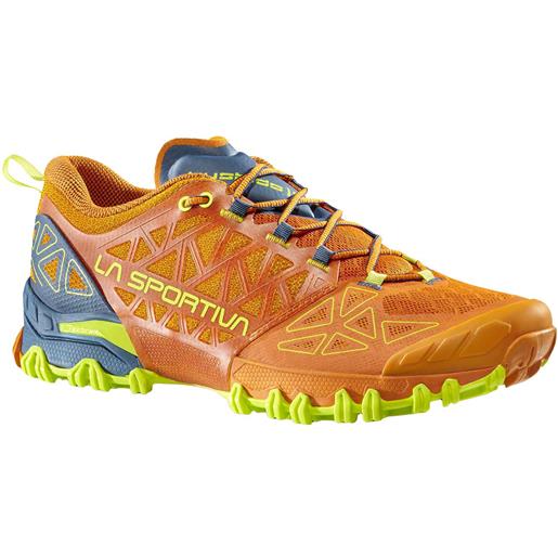 La Sportiva - scarpe da trail - bushido ii hawaiian sun/lime punch per uomo - taglia 42.5,43,43.5,44.5 - arancione