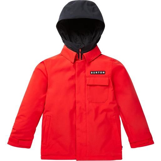 Burton - giacca tecnica - boys uproar jacket tomato - taglia bambino s, m, l - rosso