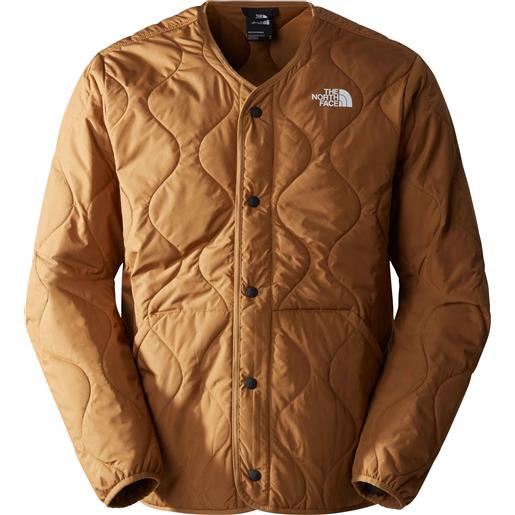 The North Face - giacca isolante - m ampato quilted liner utility brown per uomo in nylon - taglia s, m, l, xl - marrone