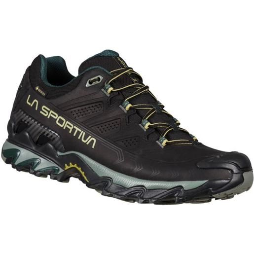 La Sportiva - scarpe da trekking - ultra raptor ii leather gtx black/cedar per uomo in pelle - taglia 41,41.5,42,42.5,43,43.5,44,44.5,45,45.5,46 - nero