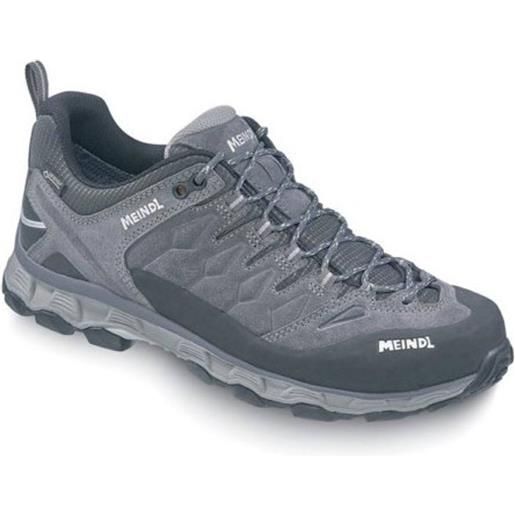 Meindl - scarpe da trekking - lite trail gtx gris / graphite per uomo in pelle - taglia 6,5 uk, 7 uk, 7,5 uk, 8 uk, 8,5 uk, 9 uk, 9,5 uk, 10 uk, 10,5 uk, 11 uk, 11,5 uk, 12 uk - grigio