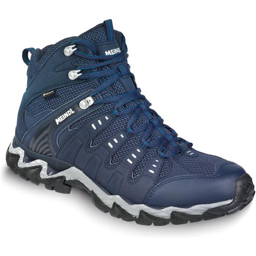 Meindl - scarpe per trekking di un giorno - respond mid ii gtx blu navy/argento per uomo - taglia 7 uk, 7,5 uk, 8 uk, 9 uk, 10 uk, 10,5 uk, 11 uk, 12 uk - blu navy