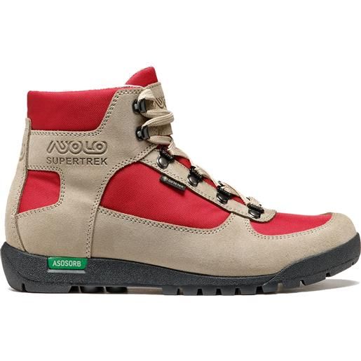 Asolo - scarpe da trekking - supertrek gtx ml earth beige/chili red per donne in pelle - taglia 4,5 uk, 5 uk, 6 uk, 6,5 uk - marrone