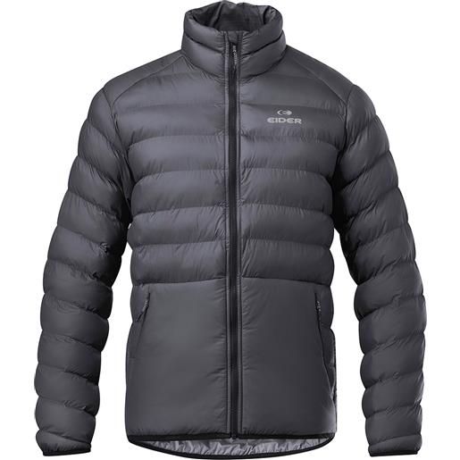 Eider - piumino versatile - m caron light jkt black per uomo in poliestere riciclato - taglia s, m, l, xl - nero