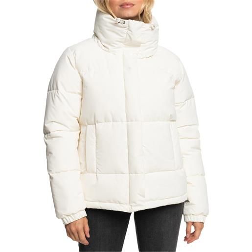 Roxy - piumino impermeabile - winter rebel jacket otlr egret per donne - taglia xs, s, m, l - beige