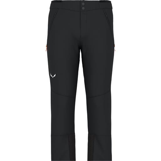 Salewa - pantaloni antivento e idrorepellenti - lagorai durastrech m pants black out per uomo in nylon - taglia s, m, l, xl - nero